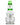 Front view of the Snowman Bong, a clear glass piece with a green-accented neck and base, resembling a snowman.