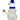 Front view of the Snowman Bong, a clear glass piece with a wide base and blue accent on the neck.