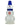 Front view of the Snowman Bong, a clear glass piece shaped like a snowman with a blue hat.