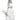 Front view of the Snowman Bong, a clear glass water pipe shaped like a snowman with a simple, curved neck.