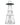 A three-quarter view of the UFO Vortex Bong, showcasing its clear glass construction and unique, disc-shaped top.