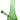 A side view of the Vase Bong, showcasing its green glass construction and simple, cylindrical shape.