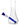 Front view of the Vase Bong, a clear glass piece with a blue joint and simple, curved form.
