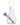 Front view of the Vase Bong, a clear glass piece with a blue joint and simple beaker shape.