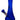 Front view of the Vase Bong, a blue glass piece with a wide base and slender neck.