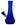 Front view of the Vase Bong, a blue glass piece with a wide base and slender neck.