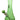 Front view of the Vase Bong, a green glass piece with a simple cylindrical shape and visible joint.