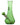 Front view of the Vase Bong, a green glass piece with a simple cylindrical shape and visible joint.