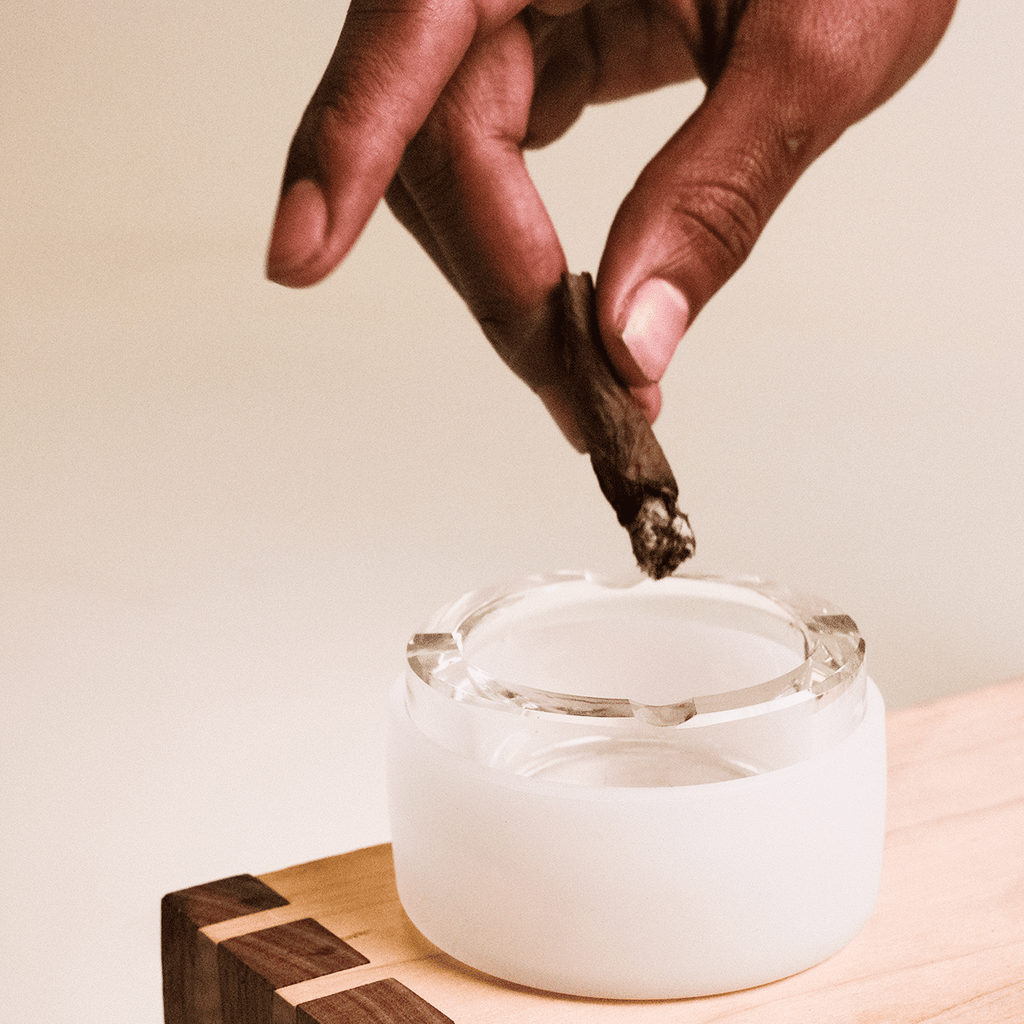 Honest Glass Ashtray with Silicone Lid