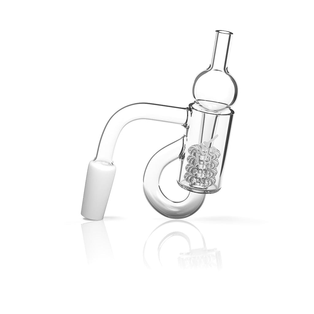 Honey Recycler 90° Quartz Banger - Yellow Line