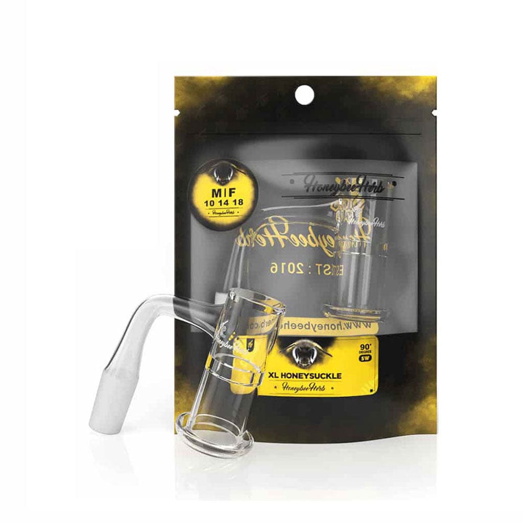 Honeybee Herb Honeysuckle XL 90° Quartz Banger - Black Line