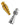 Front view of the Original 6 in 1 Titanium E-Nail Banger, showing a gold-toned, cylindrical piece with threading and a rounded tip.