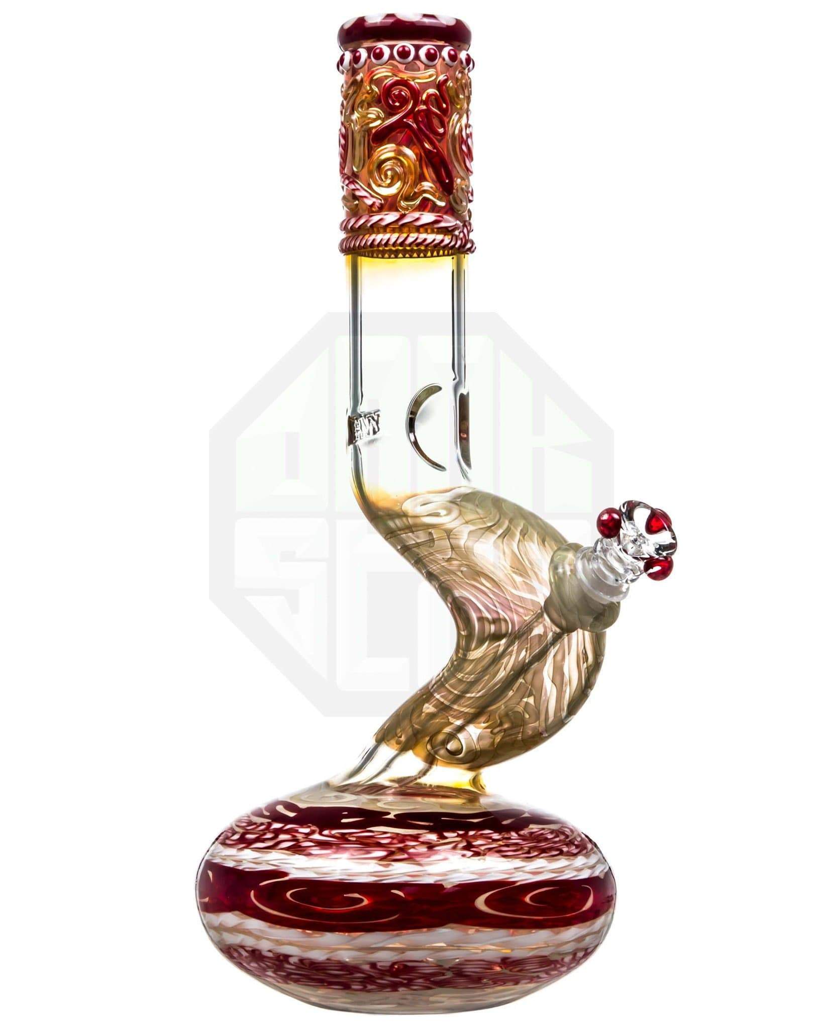 45 Degree View of Branded Glass Pipe