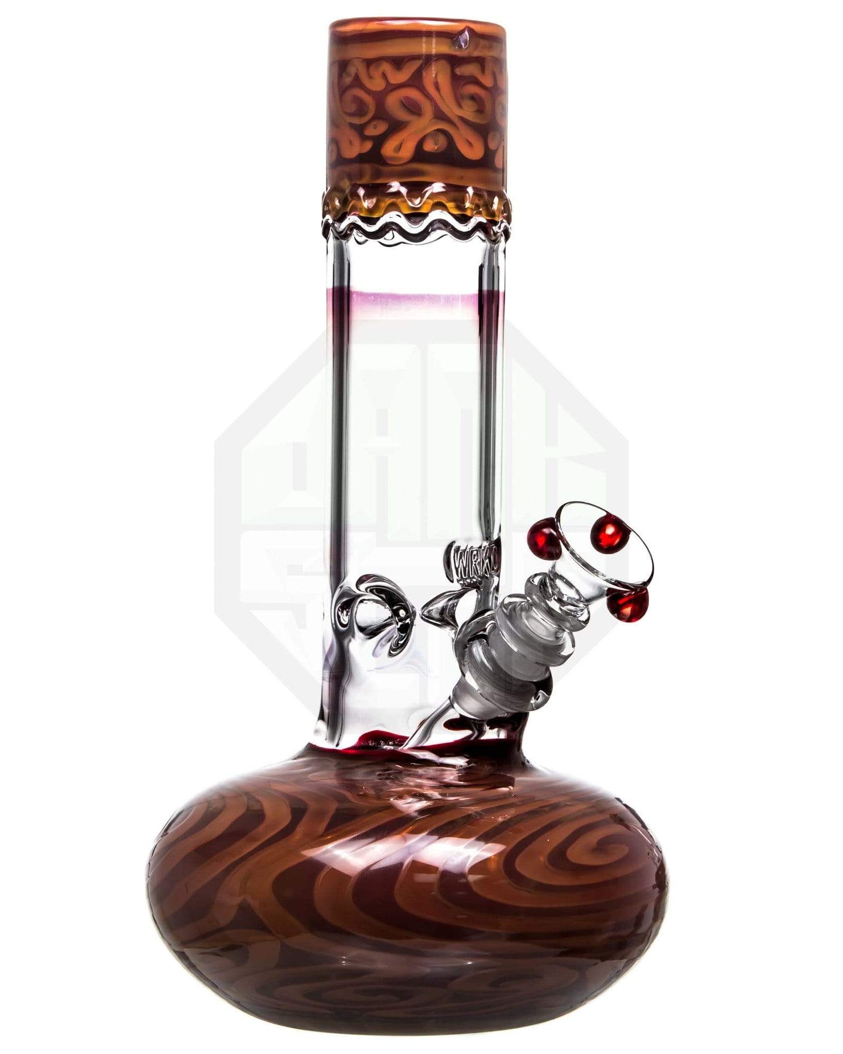 45 Degree of Brown Glass Water Pipe