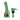 Front view of the 4" Mini Water Pipe - Snoochies Green, showing a small, green glass pipe with a simple cylindrical shape.