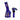 Front view of the 4" Mini Water Pipe - Bluntman & Chronic blue glass pipe, showcasing its compact size and simple design.