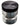Close-up top-down view of the Kannastor 2.2" 4pc Herb Grinder with Jar showing its black textured lid with a white "K" logo and stacked metal and clear jar sections.