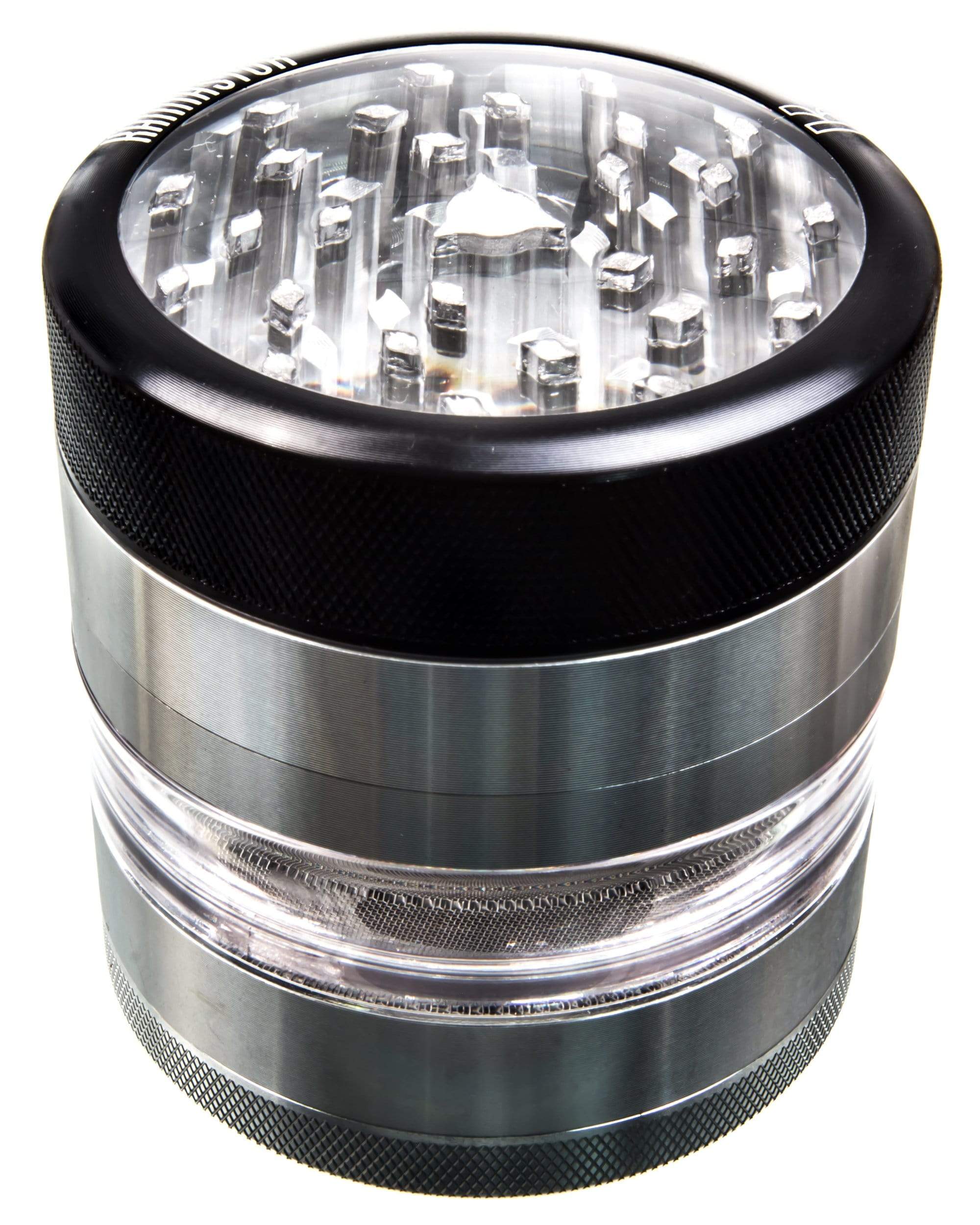 2.5" clear top 4pc grinder jar