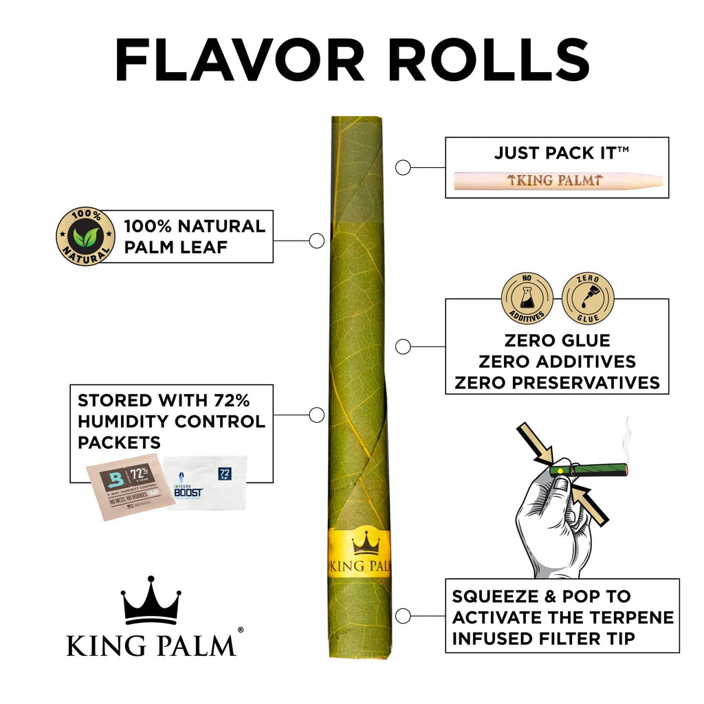 King Palm Mini Flavor Pre Rolled Cones - 2 Packs of 2