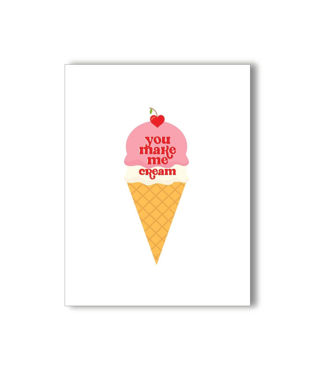 Cream Greeting Card