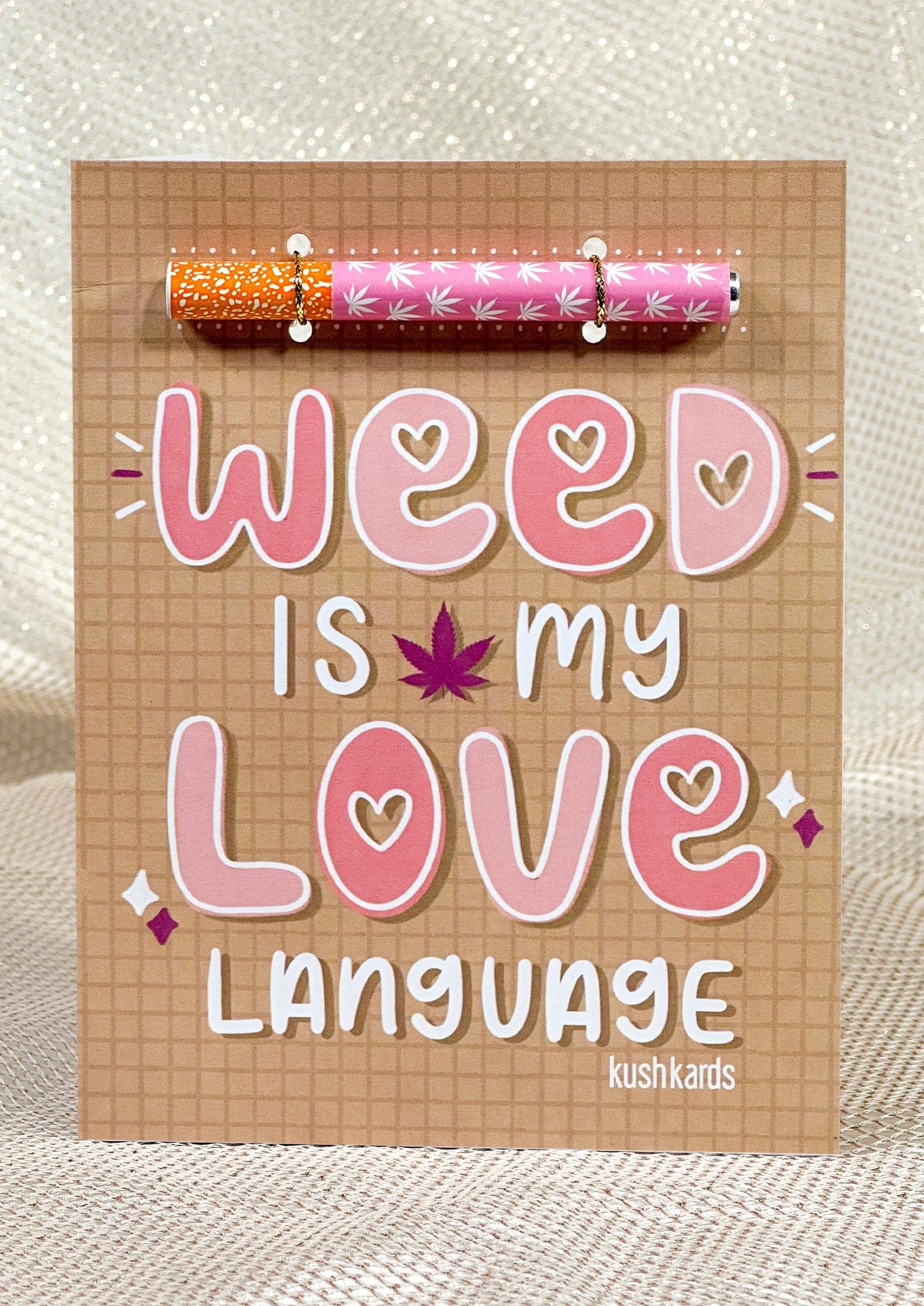 Love Language Cannabis Greeting Card