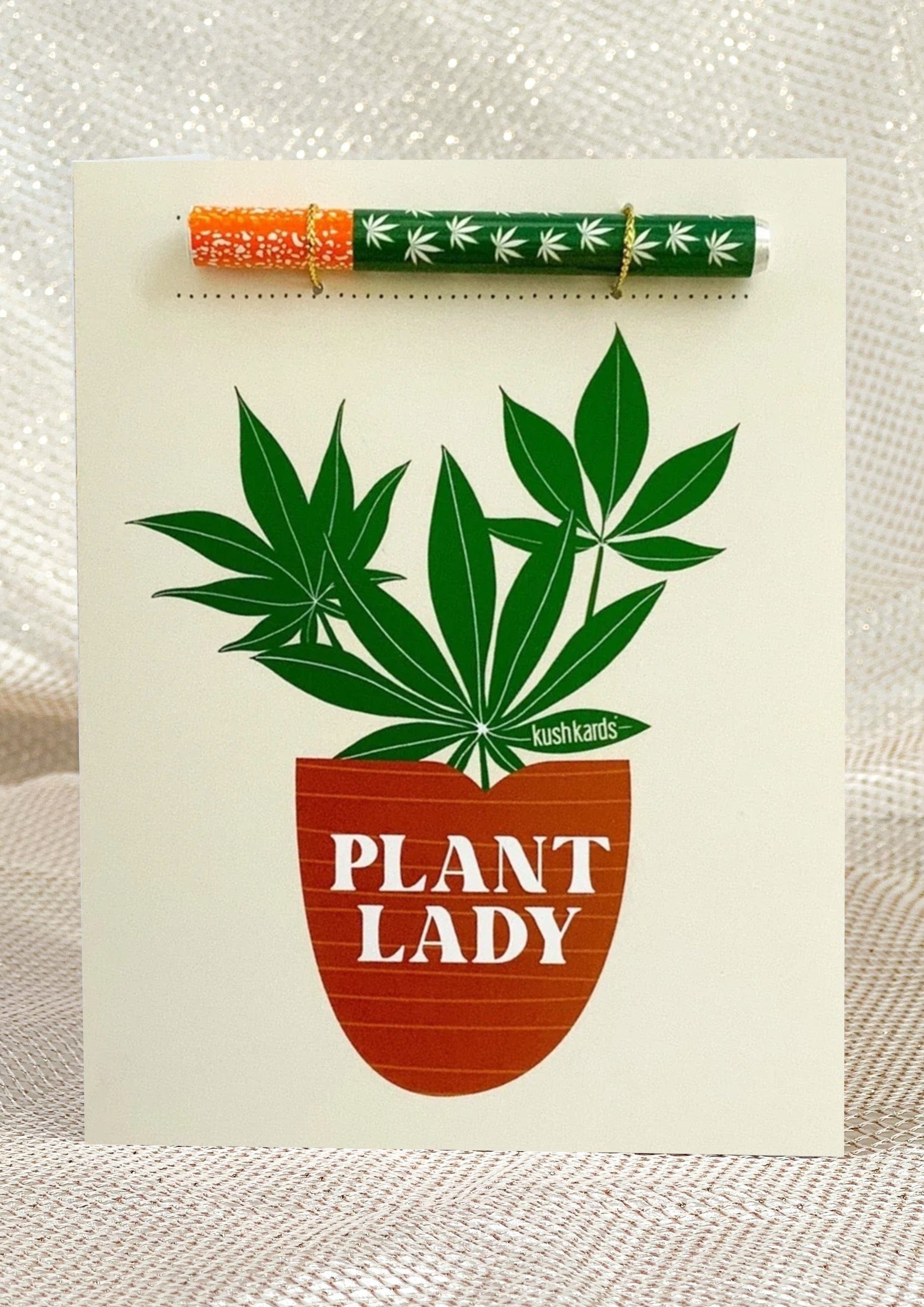 Plant Lady Cannabis Greeting Card