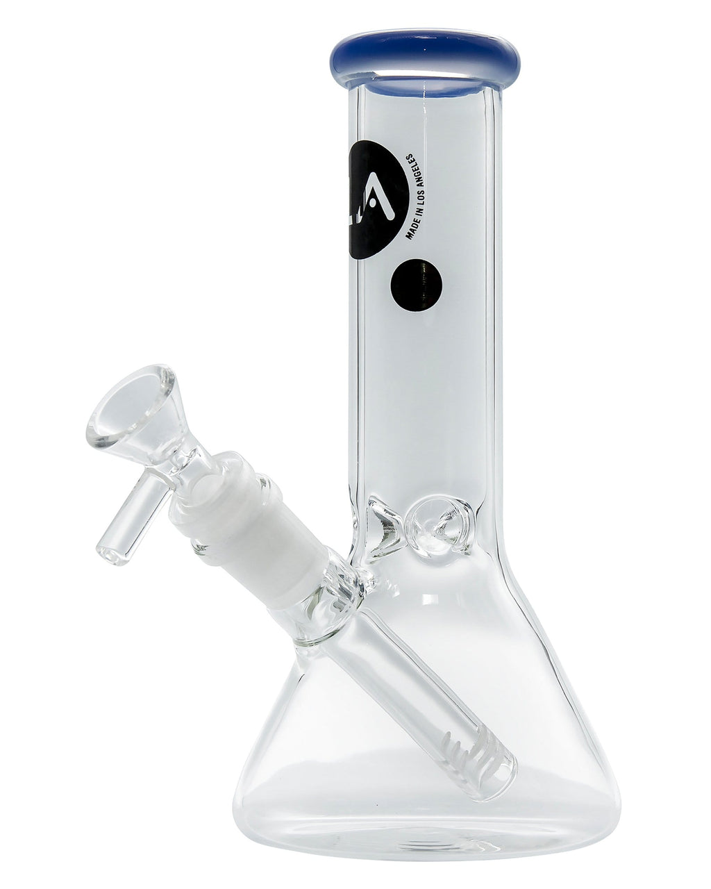 LA Pipes Color Accented Mini Beaker Bong