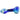 Side view of a shimmering blue-green glass LA Pipes Fumed Galaxy Spoon Pipe shown on a white background highlighting its rounded bowl and curved, elongated mouthpiece.