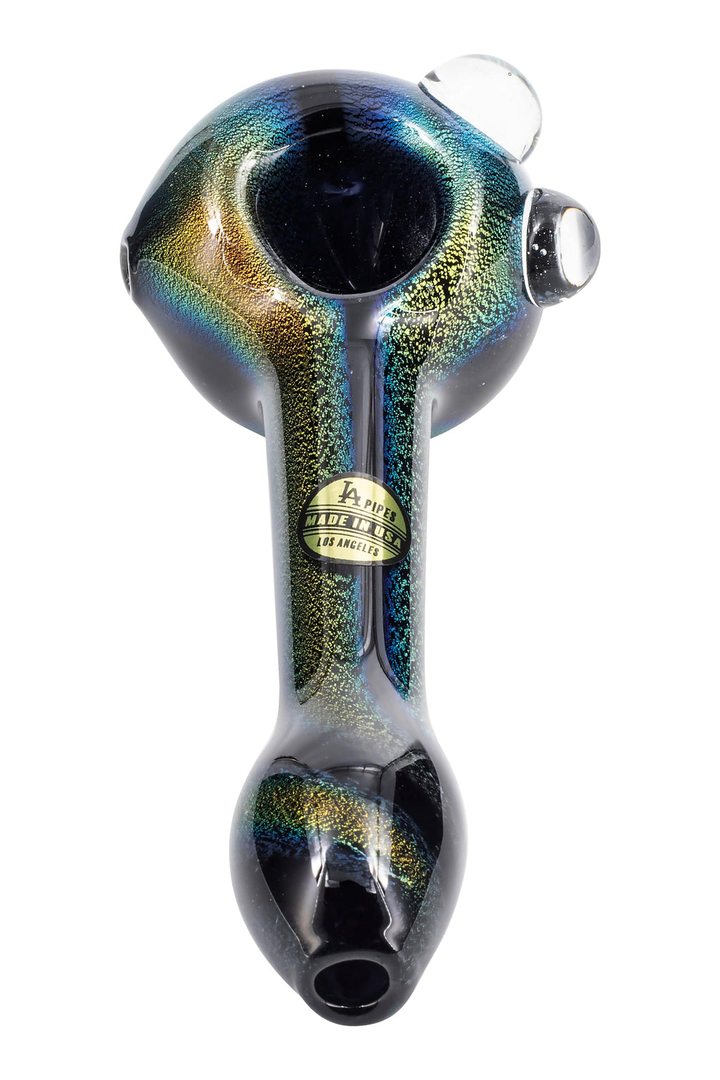 LA Pipes Galactic Storm Full Dichro Spoon Pipe