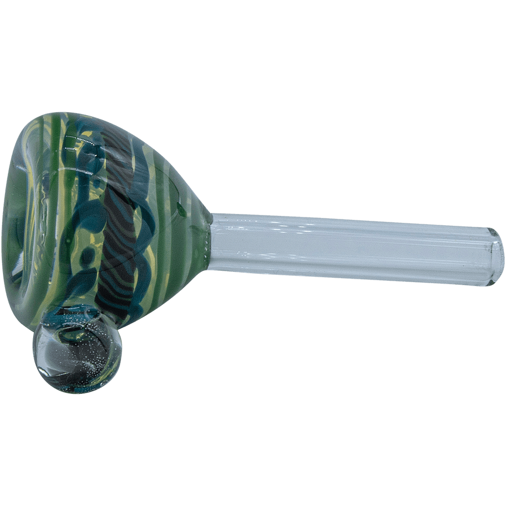 Painted Warrior Pull-Stem Slide Bowl