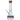 Front view of the “Phoenix Rising” Color Wrapped Beaker Bong, showcasing a clear glass beaker with vibrant orange and blue wrapping.