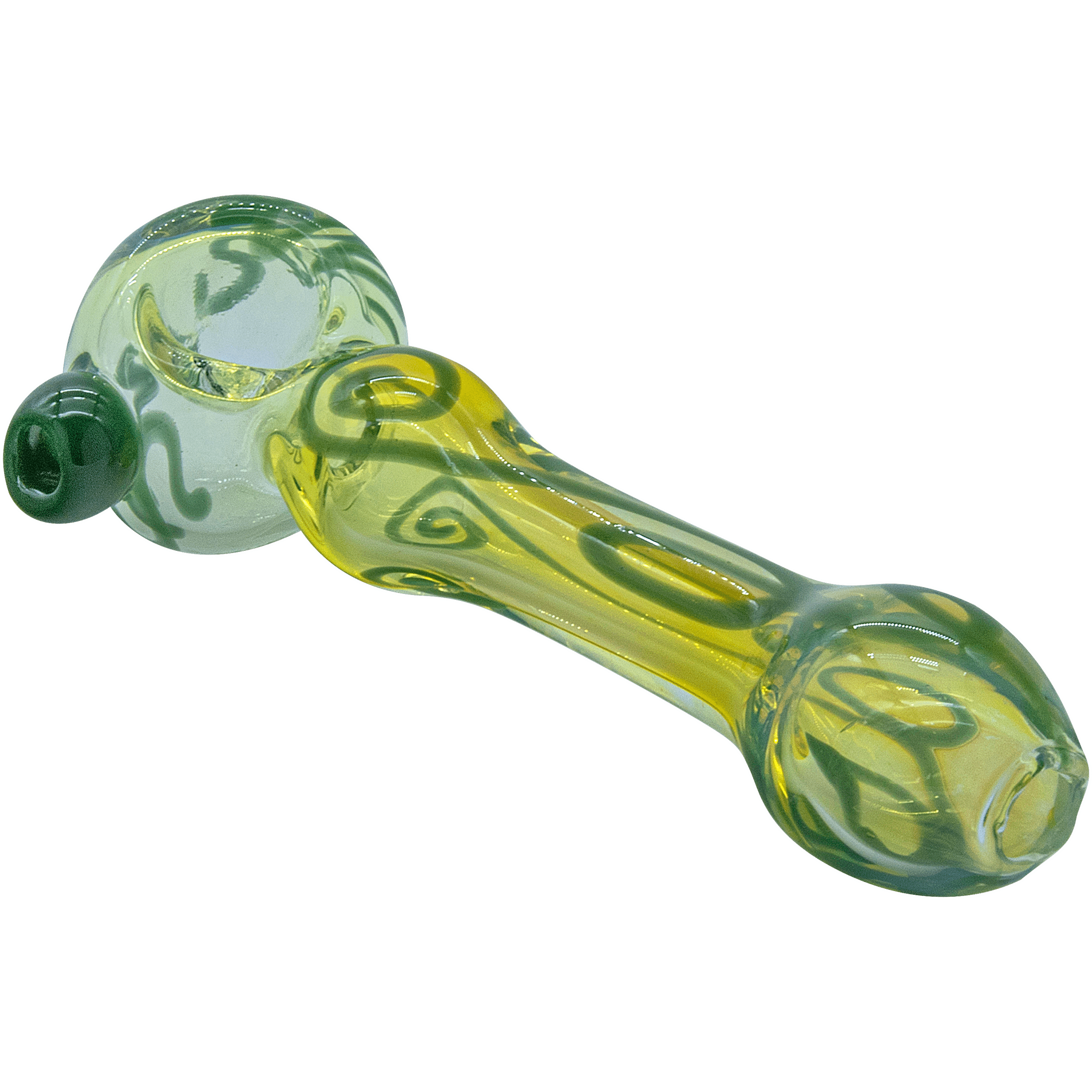 The "Painted Warrior Spoon" Glass Pipe