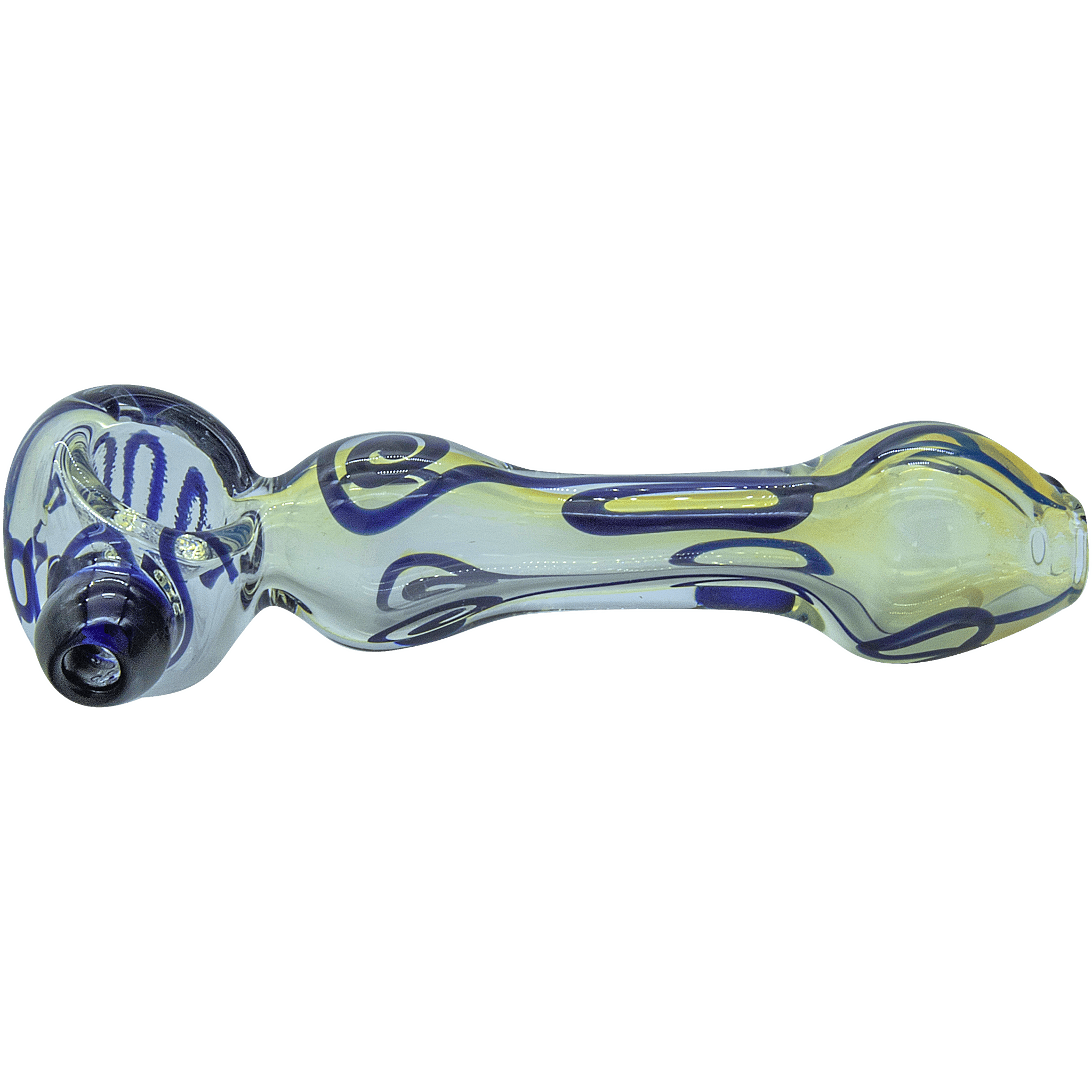 The "Painted Warrior Spoon" Glass Pipe