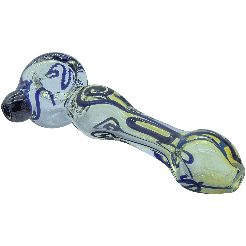 LA Pipes The "Painted Warrior Spoon" Glass Pipe