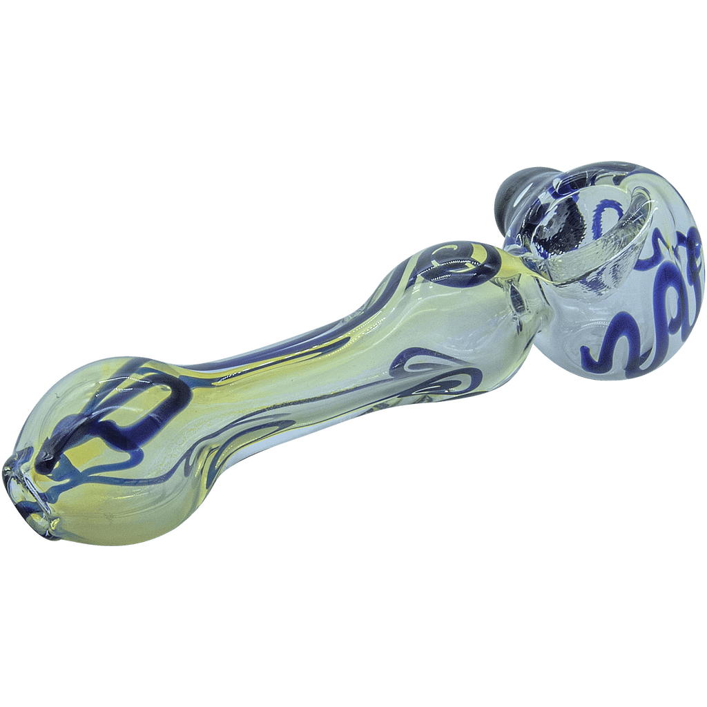 LA Pipes The "Painted Warrior Spoon" Glass Pipe