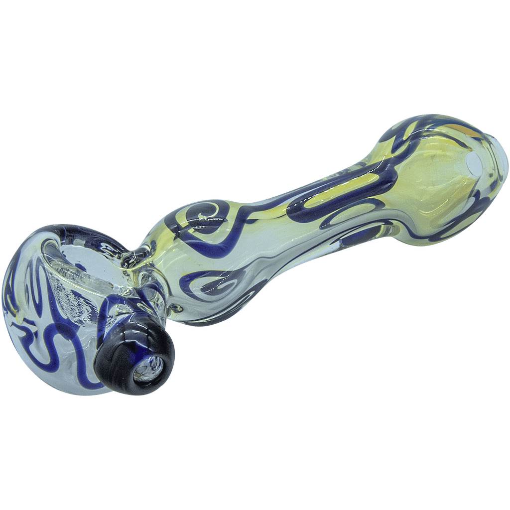 LA Pipes The "Painted Warrior Spoon" Glass Pipe