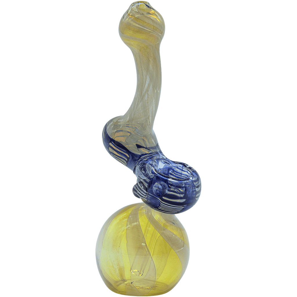 LA Pipes The "Rake Bubb" Fumed Sherlock Bubbler Pipe