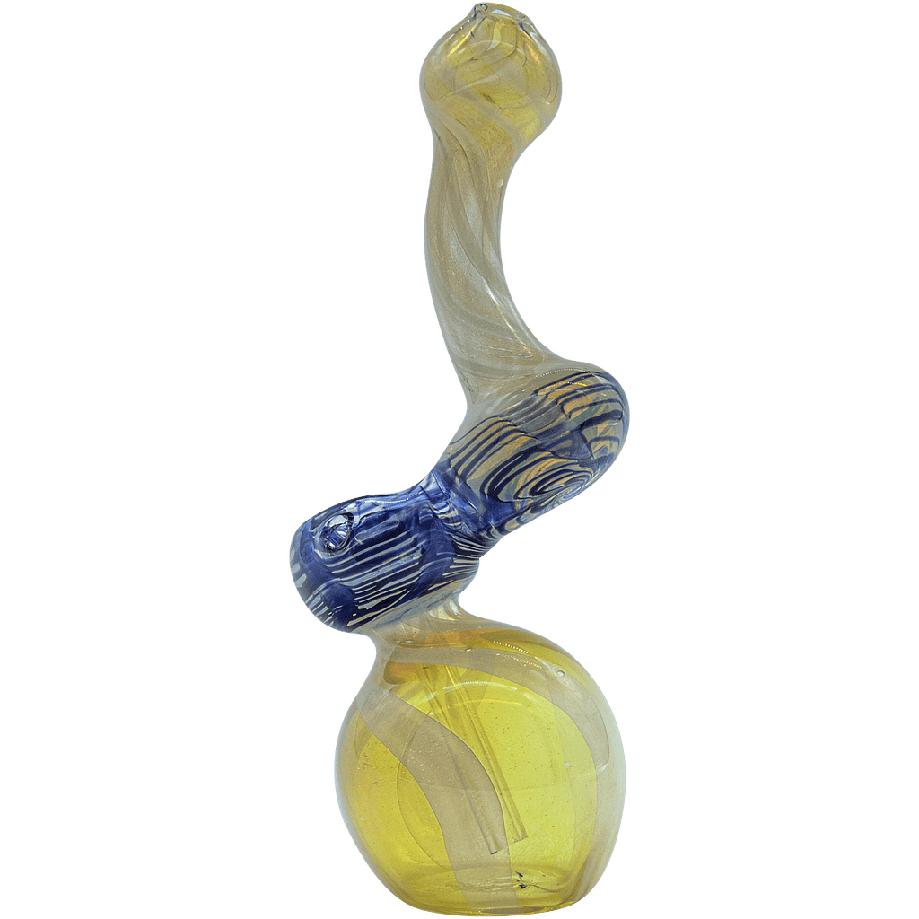 LA Pipes The "Rake Bubb" Fumed Sherlock Bubbler Pipe