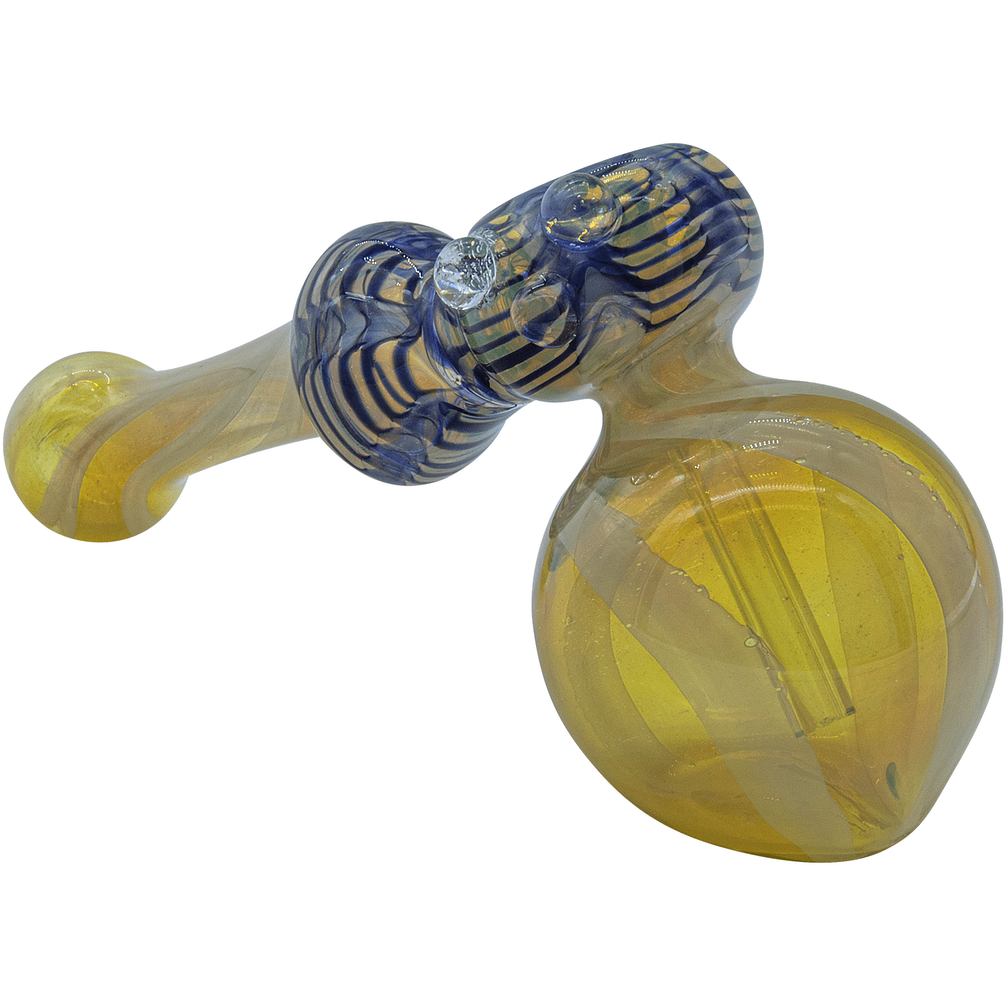 The "Raked Hammer" Fumed Hammer Bubbler Pipe