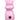 Front view of the Little Piggy Hand Pipe, a pink ceramic pipe shaped like a pig with a smooth, glossy finish.