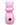 Front view of the Little Piggy Hand Pipe, a pink ceramic pipe shaped like a pig with a smooth, glossy finish.