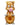 Front view of the Little Piggy Hand Pipe, a ceramic pipe resembling a small pig with textured feet and a pink snout.