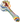 A close-up, angled view of the Rainbow Ripper Spoon Pipe, featuring a colorful, swirled glass design.