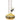 A front view of the Raked Fumed Buoy Beaker Bong showcases its clear glass construction with a subtle, swirled fume pattern.