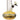 A front view of the Raked Fumed Buoy Beaker Bong, showcasing its textured glass and rounded buoy shape.