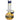 Front view of the Raked Fumed Bubble Beaker Bong, showcasing the amber-tinted glass and rounded beaker shape.