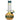 A front view of the Raked Fumed Bubble Beaker Bong shows a glass beaker with a light amber hue and subtle fume patterns.