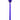 Top-down view of the deep blue LA Pipes "The Gandalf" Pipe against a white background showing its rounded bowl and long slender stem.