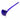 Angled close-up of the deep blue LA Pipes "The Gandalf" Pipe showing its long slender stem and rounded bowl against a white background