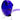 Close-up side view of the deep cobalt glass LA Pipes "The Gandalf" Pipe showing its rounded bowl and clear glass foot against a white background.
